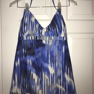 Athleta Cross Back Tankini Top